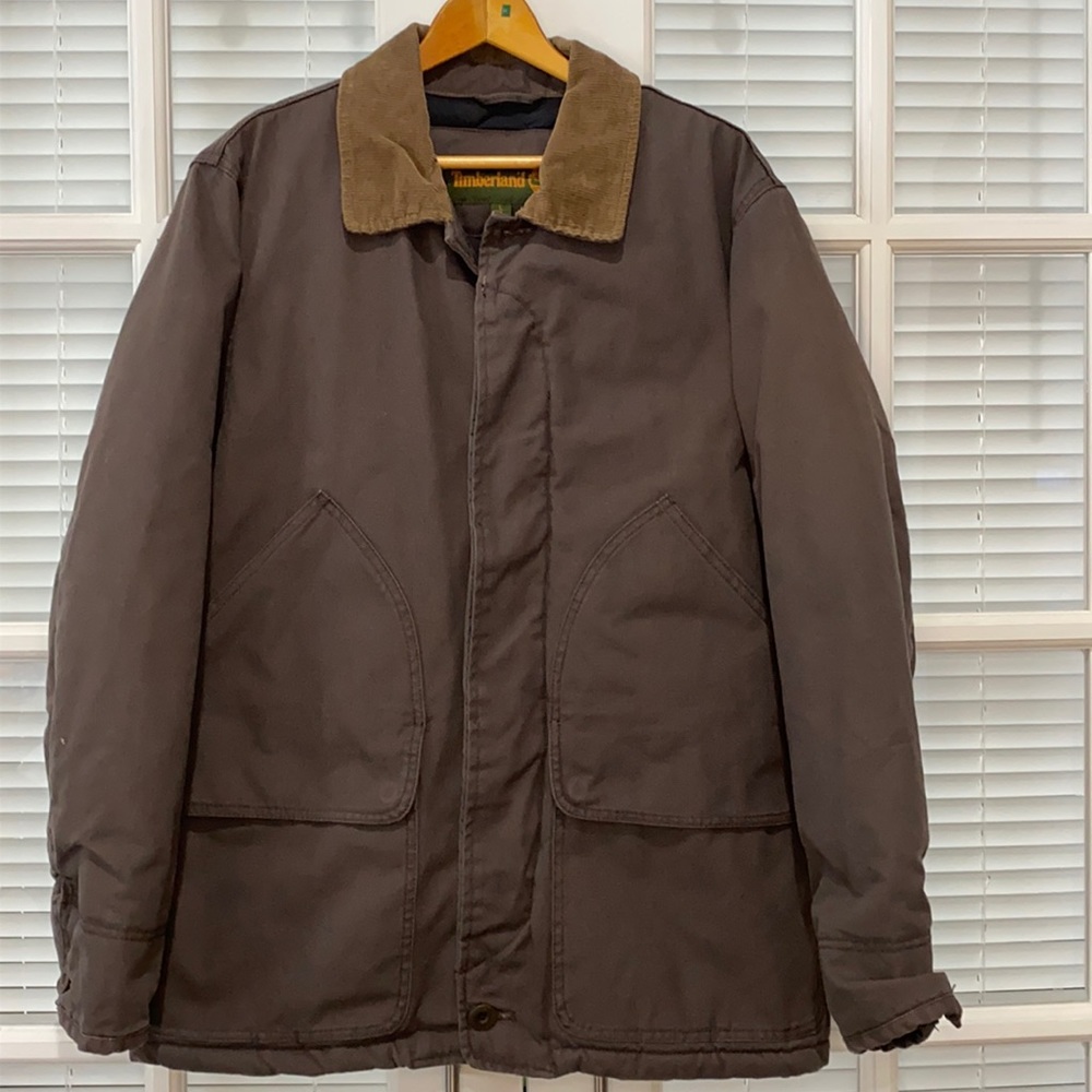 Timberland brown Work coat large insulated